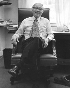 Will Terry ’54 in his Office